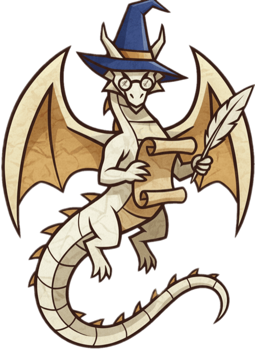 Kazkar paper dragon mascot